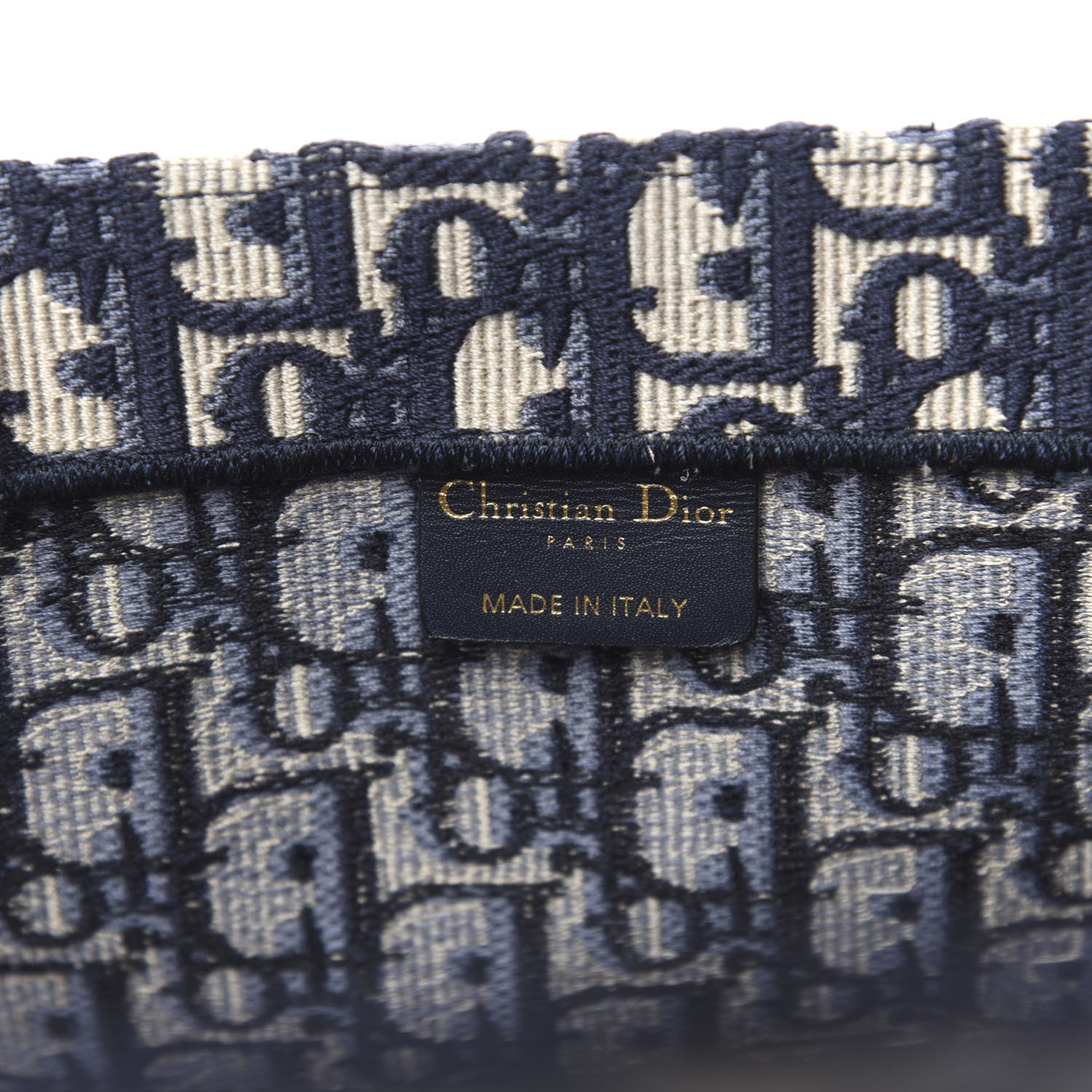 Christian Dior Oblique Book Tote Blue Multicolor 6 of 11