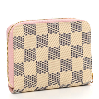 Louis Vuitton Damier Azur Zippy Coin Purse Rose Ballerine 3 of 7
