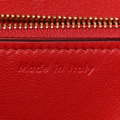 Celine Box Calfskin Medium Classic Box Flap Bag Red 8 of 15