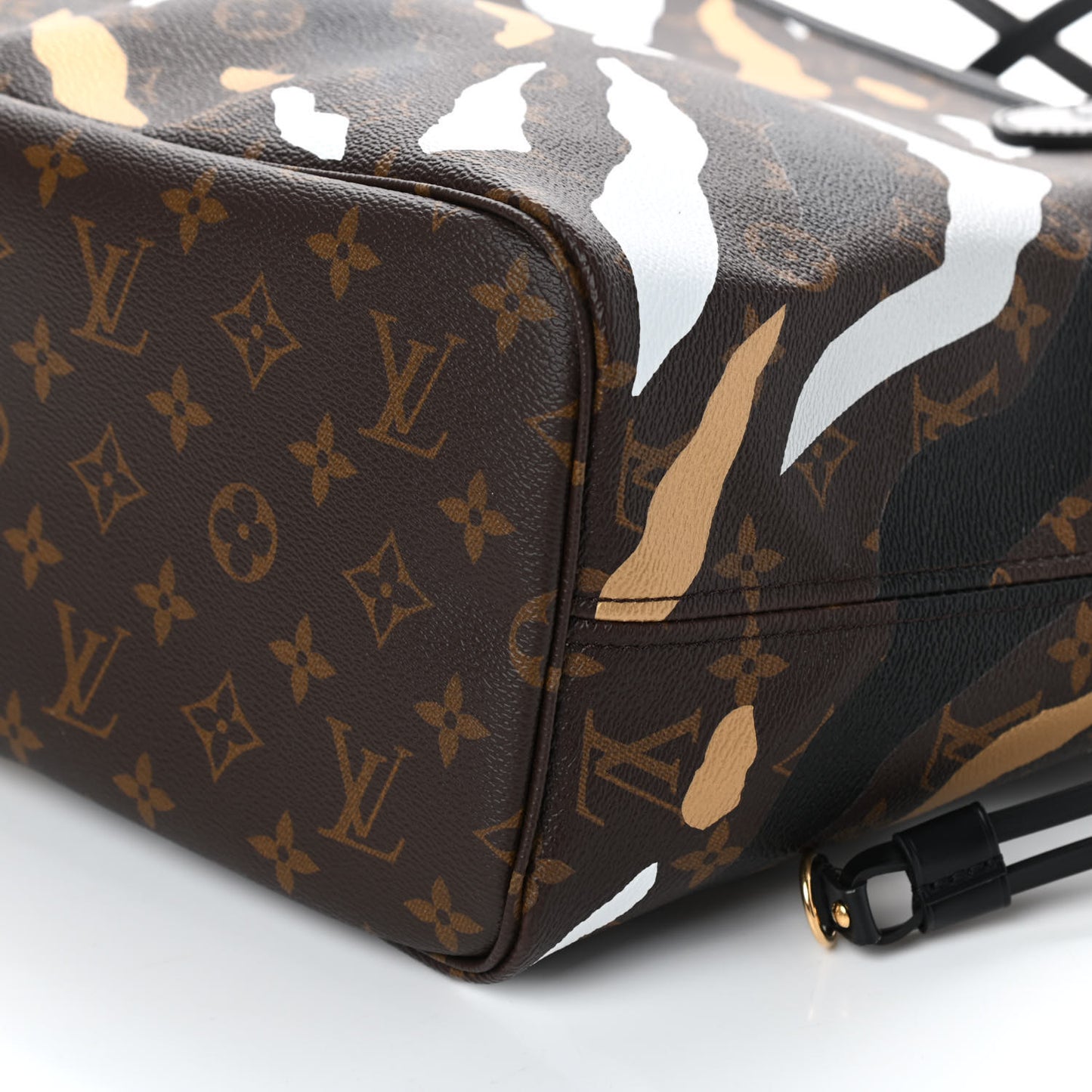 X LOL Monogram Neverfull MM Gold Silver