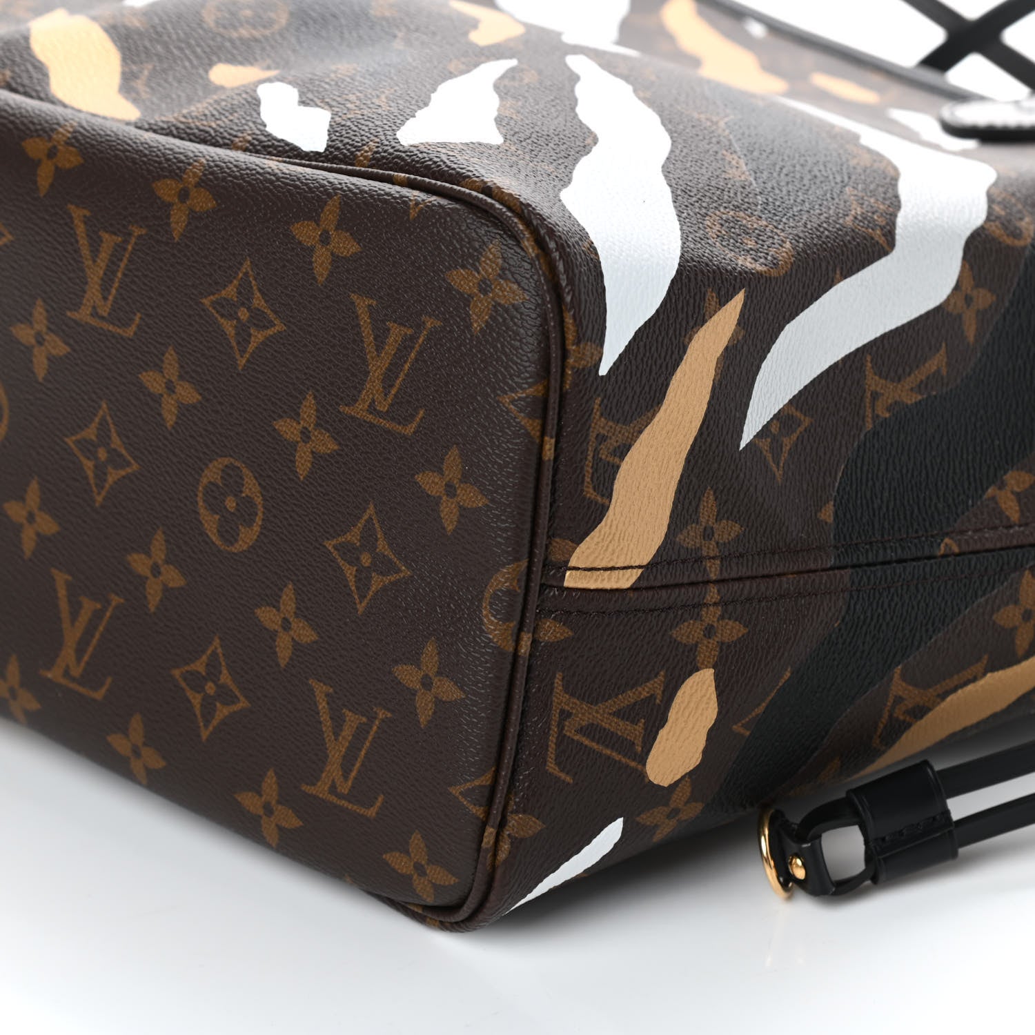 Louis Vuitton X LOL Monogram Neverfull MM Gold Silver 8 of 9