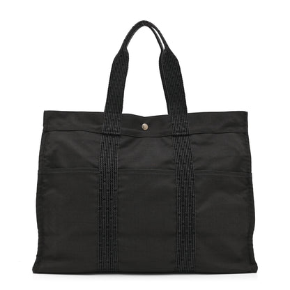 Hermes Canvas Herline Tote GM Grey 1 of 11