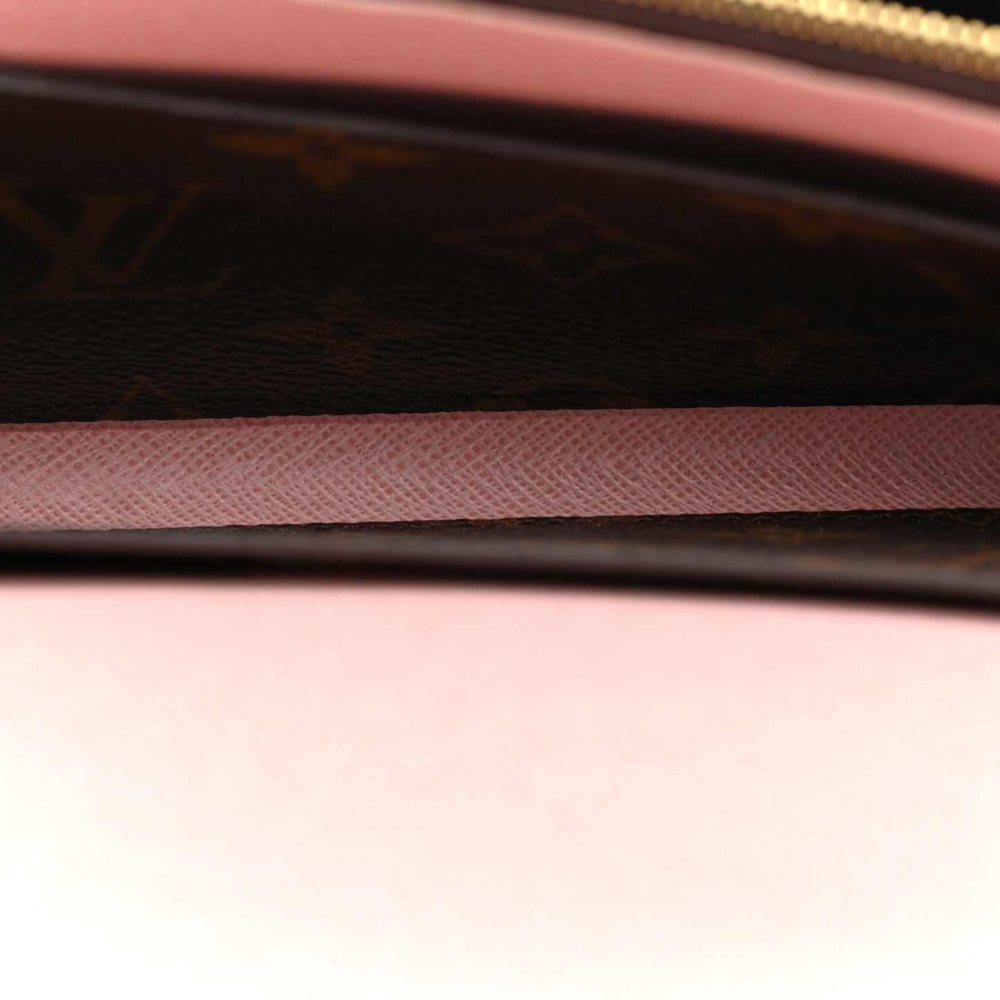 Monogram Emilie Wallet Rose Ballerine