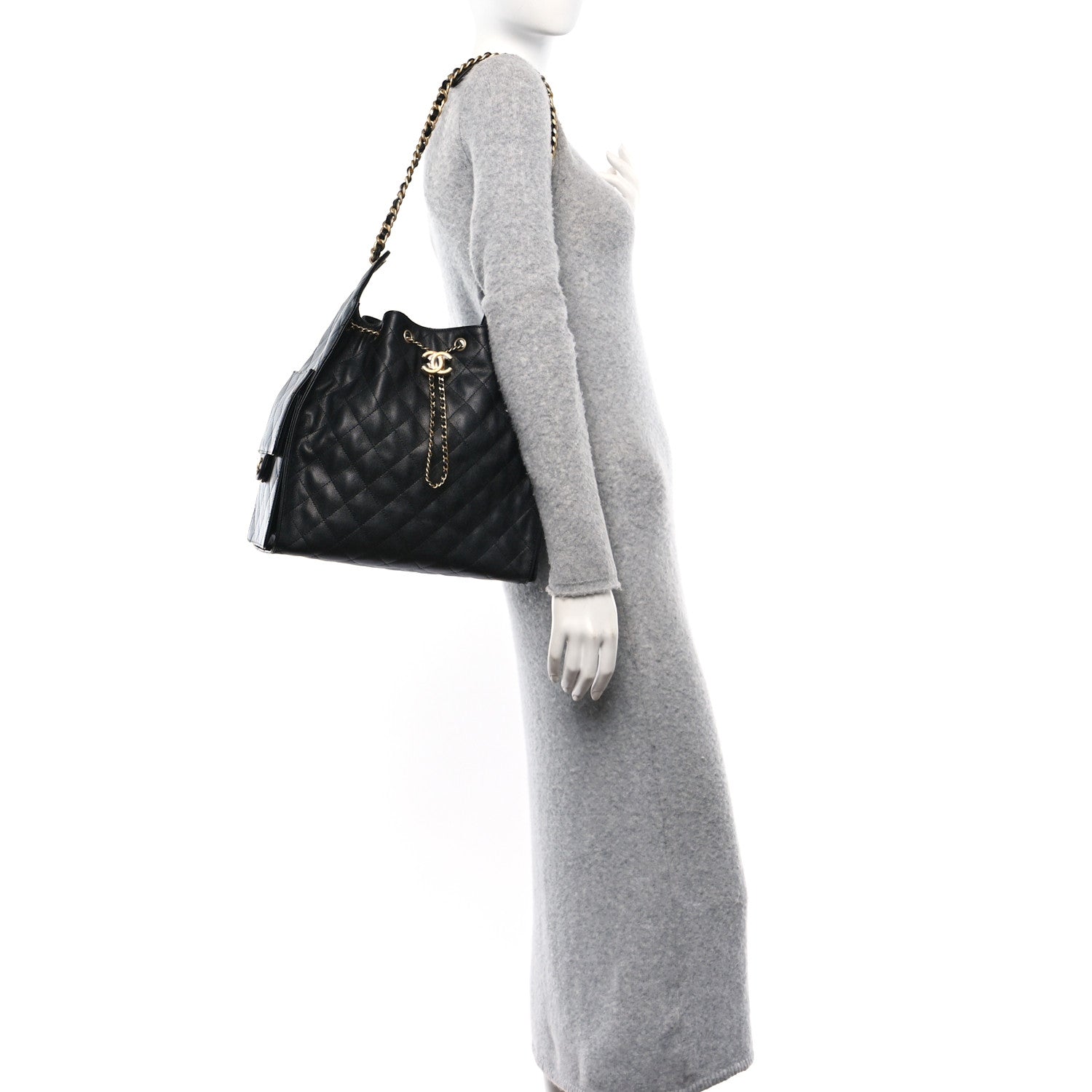 Chanel Caviar Quilted Medium Chanel 25 Handbag Black 2 of 11