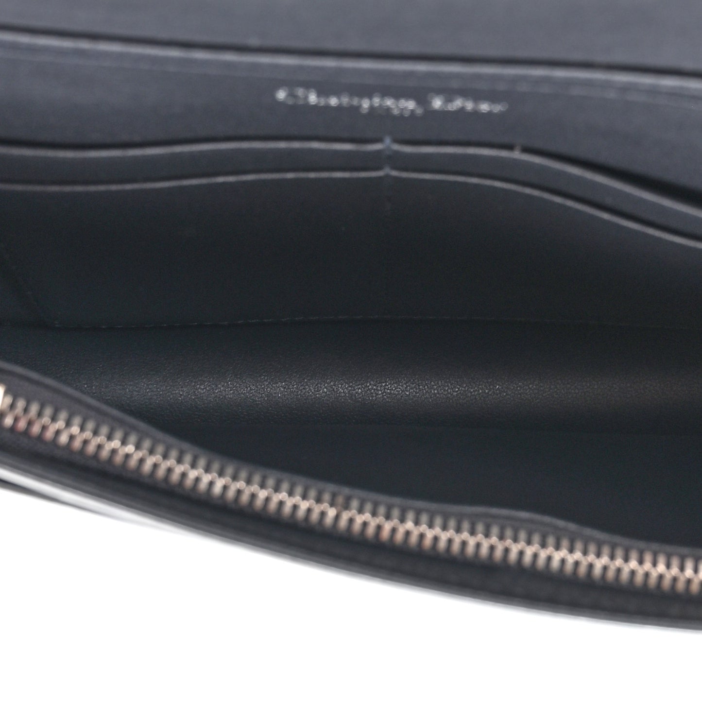 Metallic Patent Micro-Cannage Diorama Wallet on Chain Pouch Silver