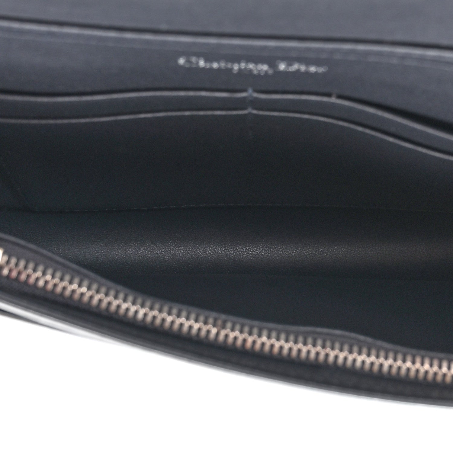 Christian Dior Metallic Patent Micro-Cannage Diorama Wallet on Chain Pouch Silver 5 of 9