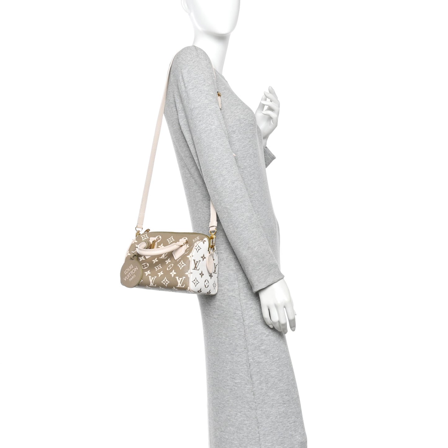 Empreinte Monogram Spring in the City Speedy Bandouliere 20 Kaki Beige Cream