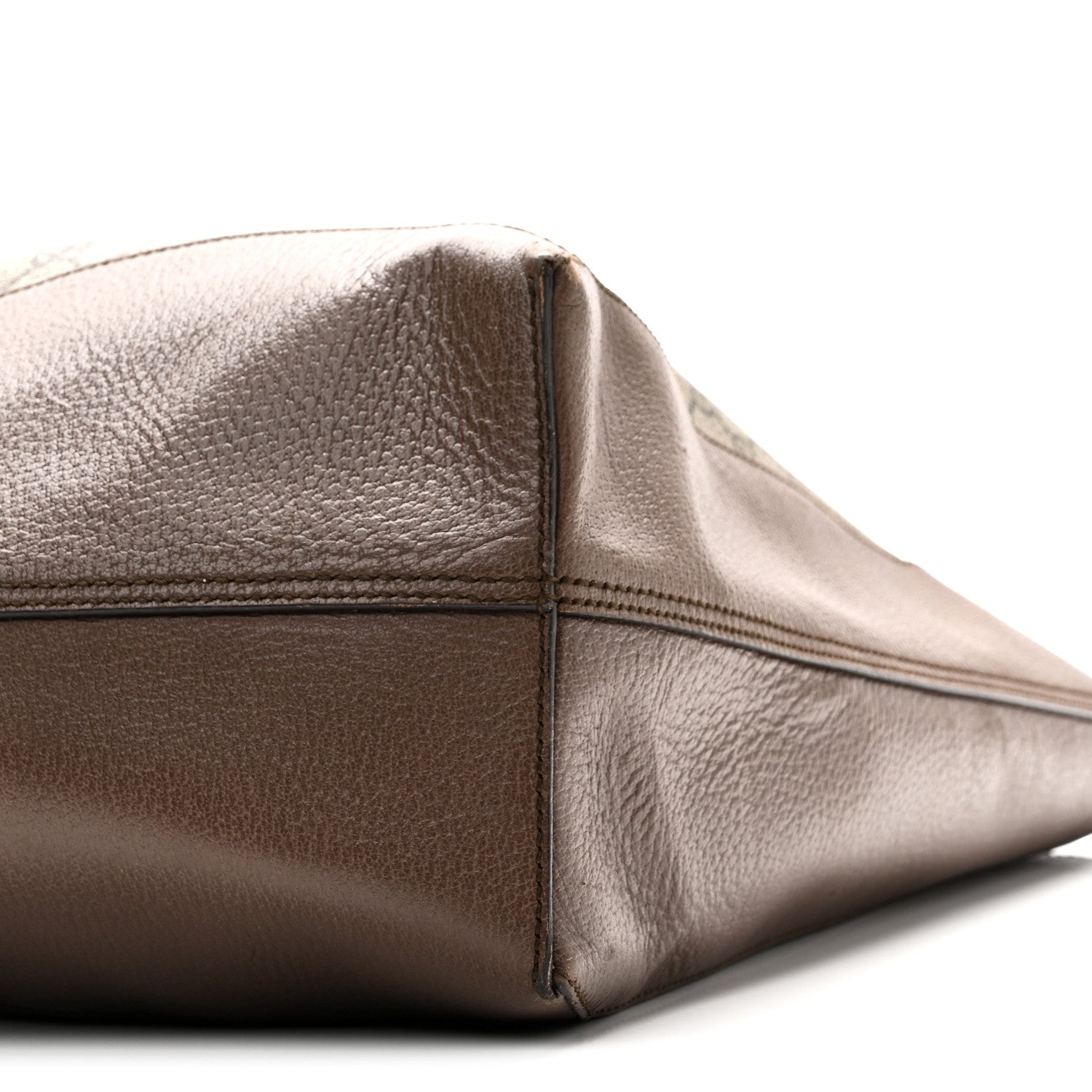 Gucci GG Supreme Monogram Web Ophidia Tote Brown 11 of 12