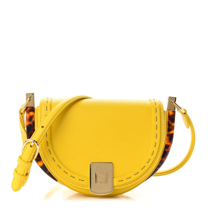 Fendi Vitello King Plexiglass Moonlight Shoulder Bag Lemon 1 of 9