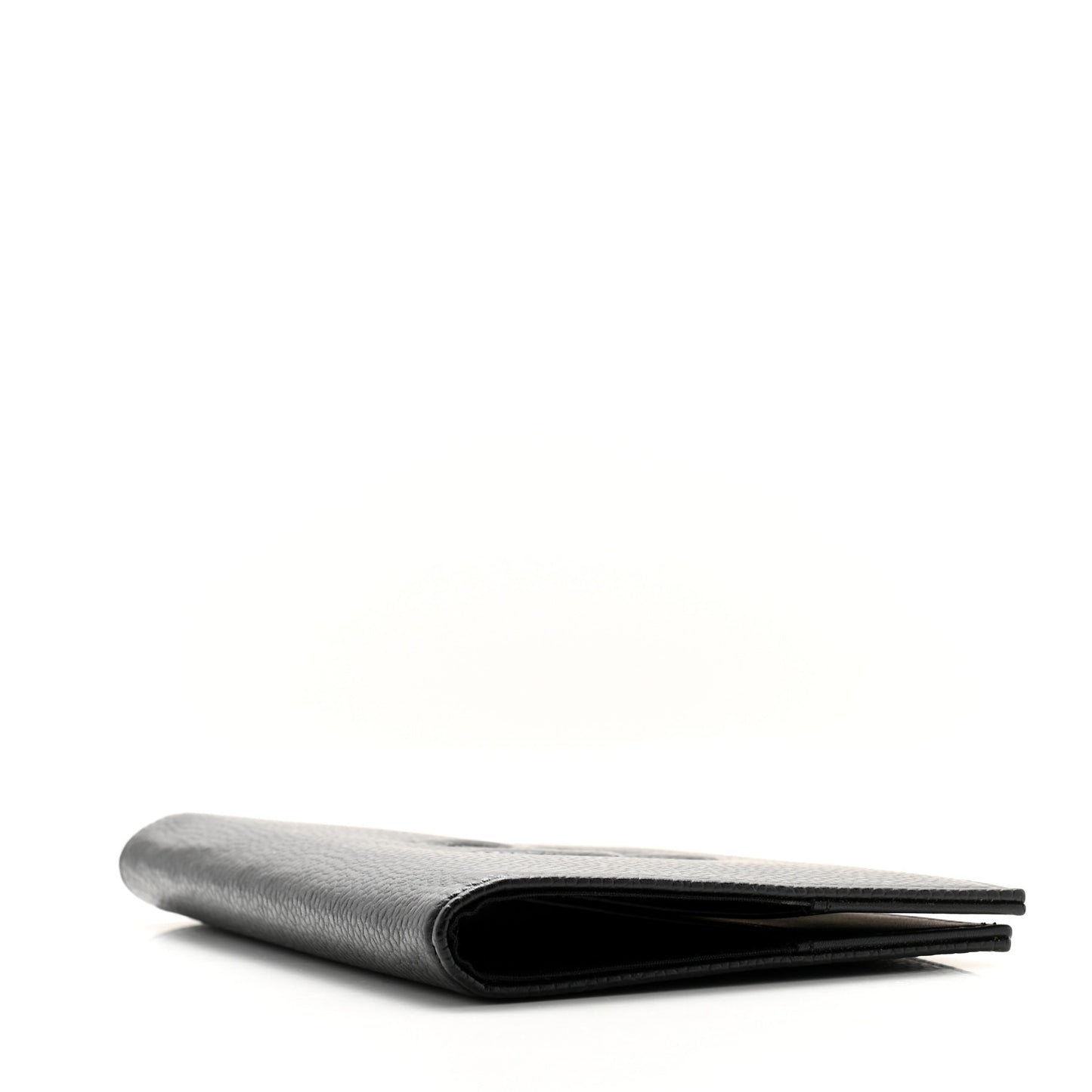 Caviar Timeless Passport Holder Black