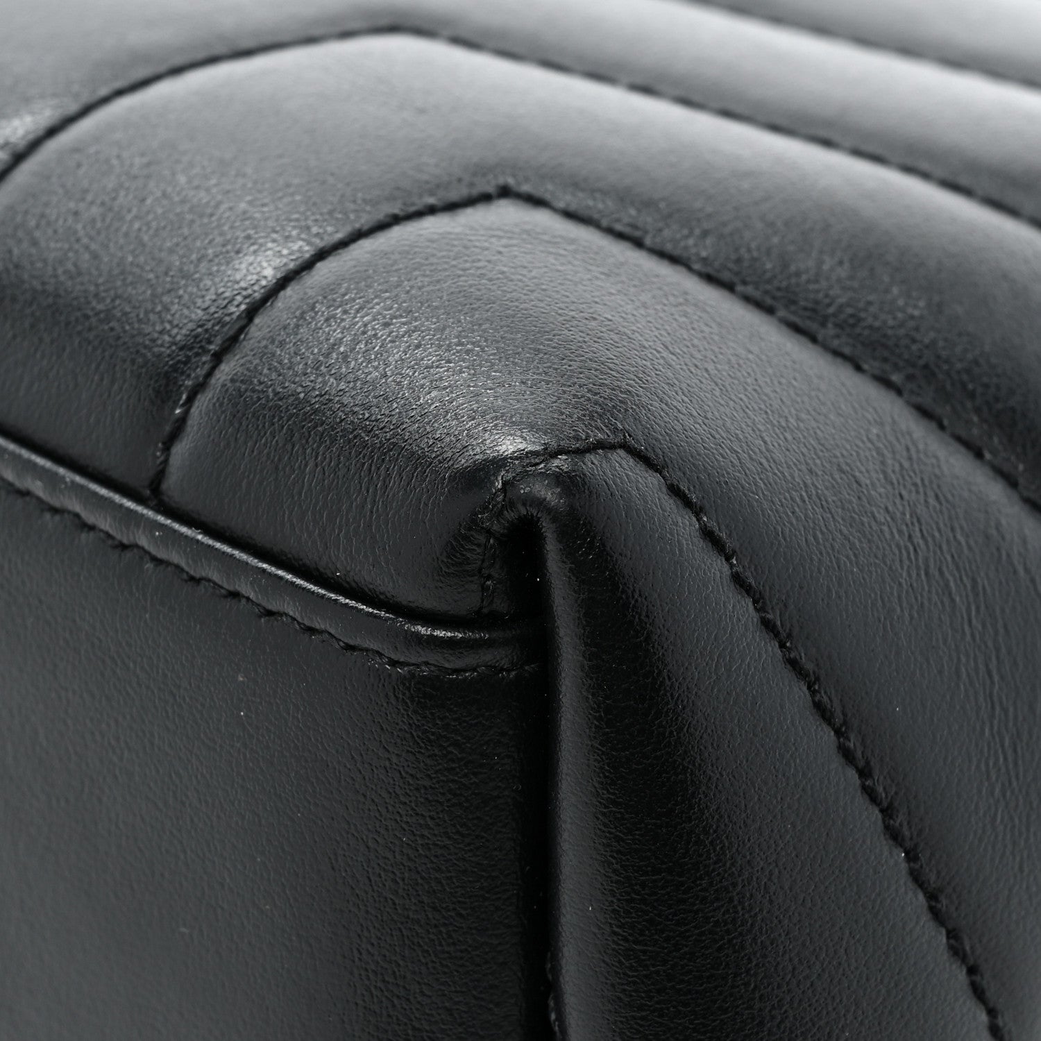 Saint Laurent Calfskin Y Quilted Monogram Monochrome Small Loulou Chain Satchel Black 15 of 17