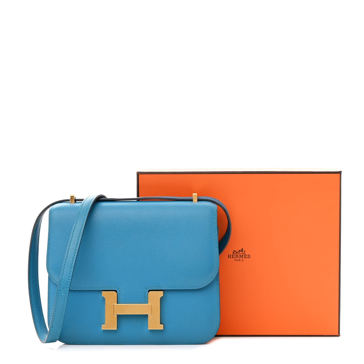 Hermes Evercolor Constance 18 Bleu Frida 17 of 17