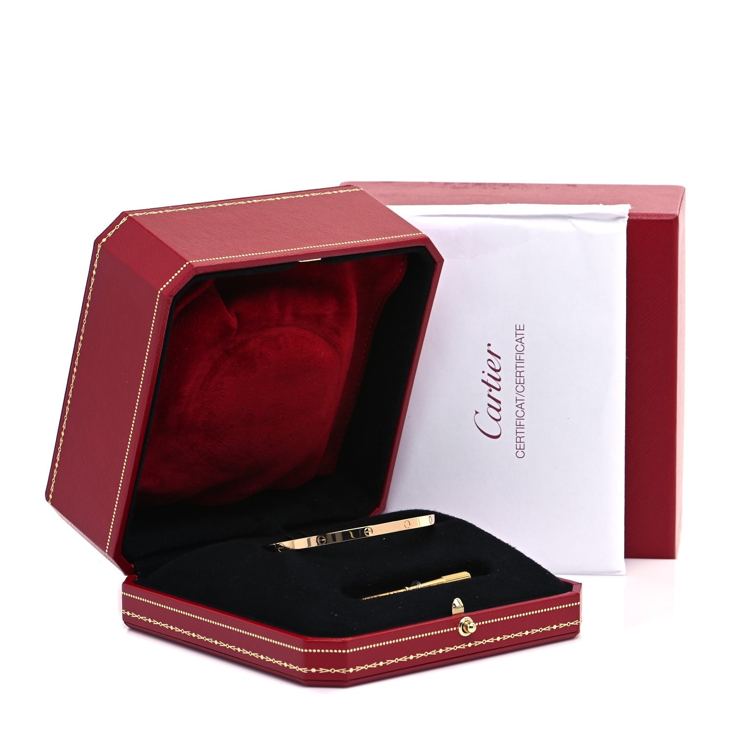 Cartier 18K Yellow Gold Small LOVE Bracelet 19 5 of 6