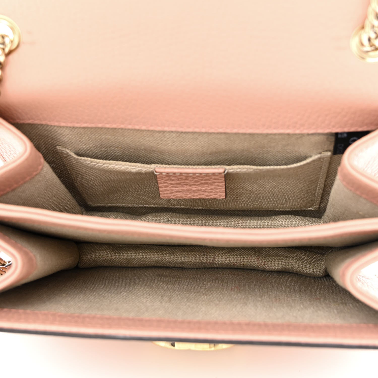 Gucci Dollar Calfskin Small Interlocking G Shoulder Bag Soft Pink 5 of 11