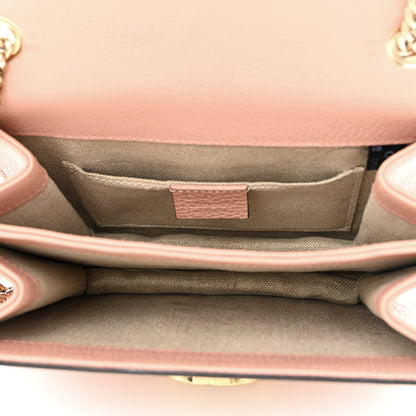 Gucci Dollar Calfskin Small Interlocking G Shoulder Bag Soft Pink 5 of 11