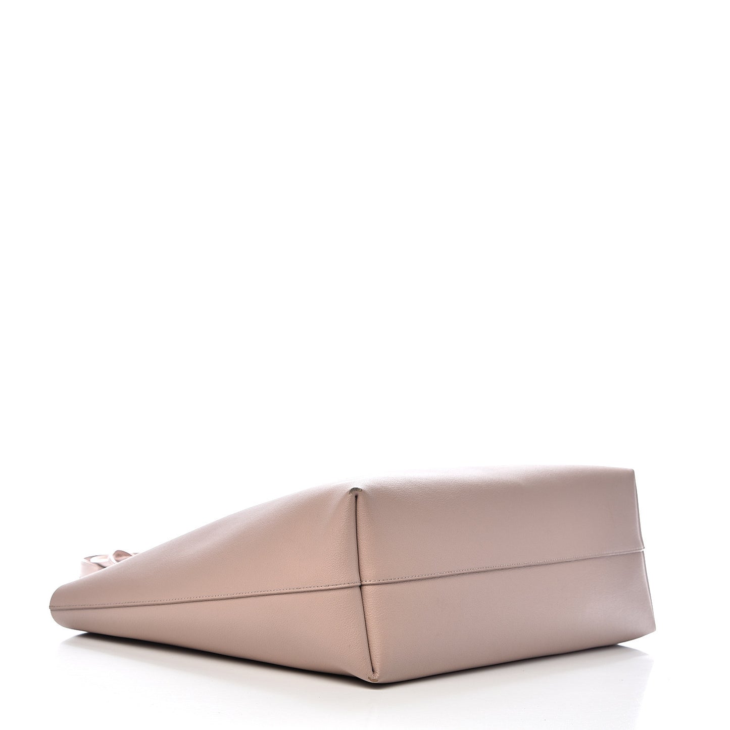 Calfskin Large Shopping Tote Nude Powder