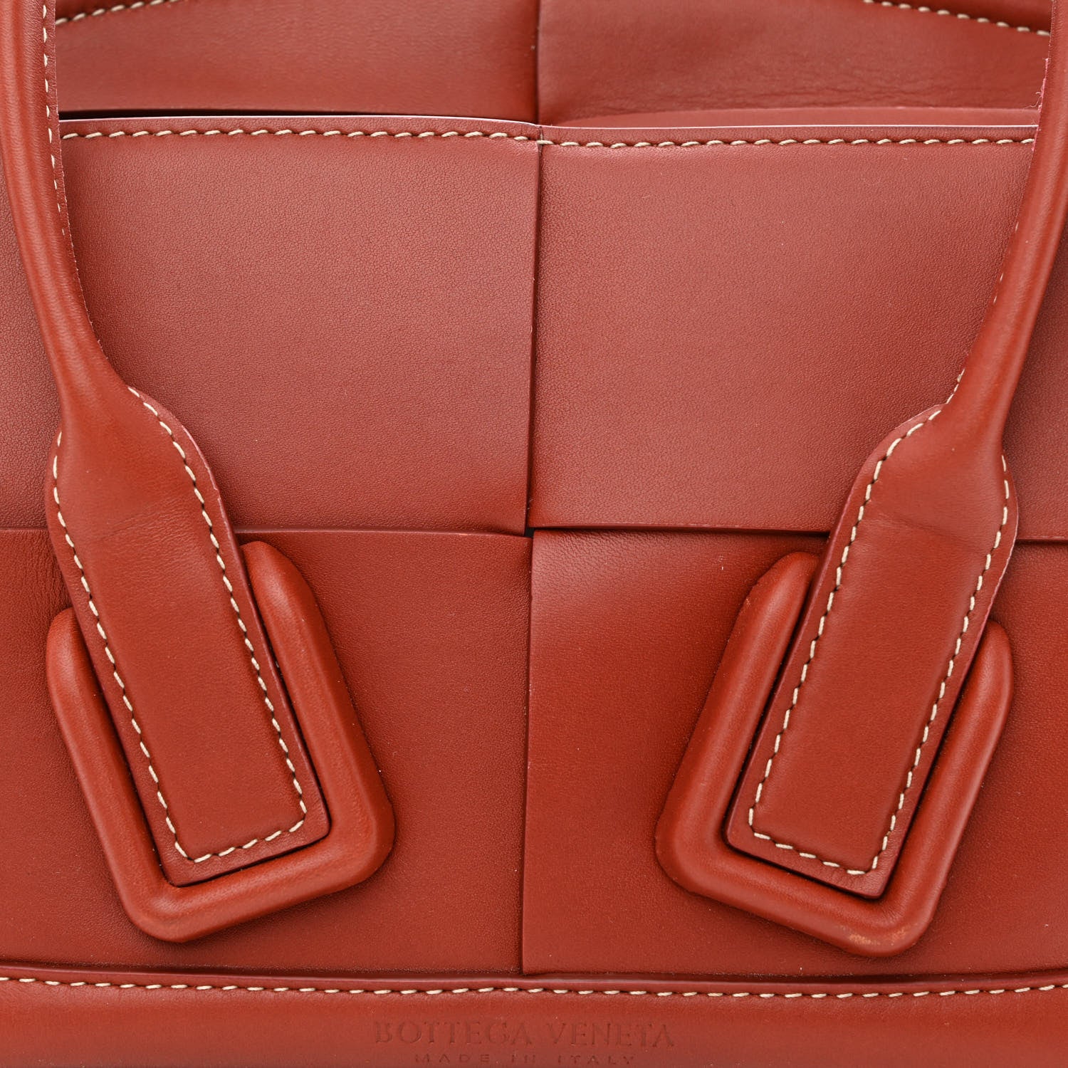 Bottega Veneta French Calfskin Maxi Intrecciato Mini Arco Rust 8 of 10