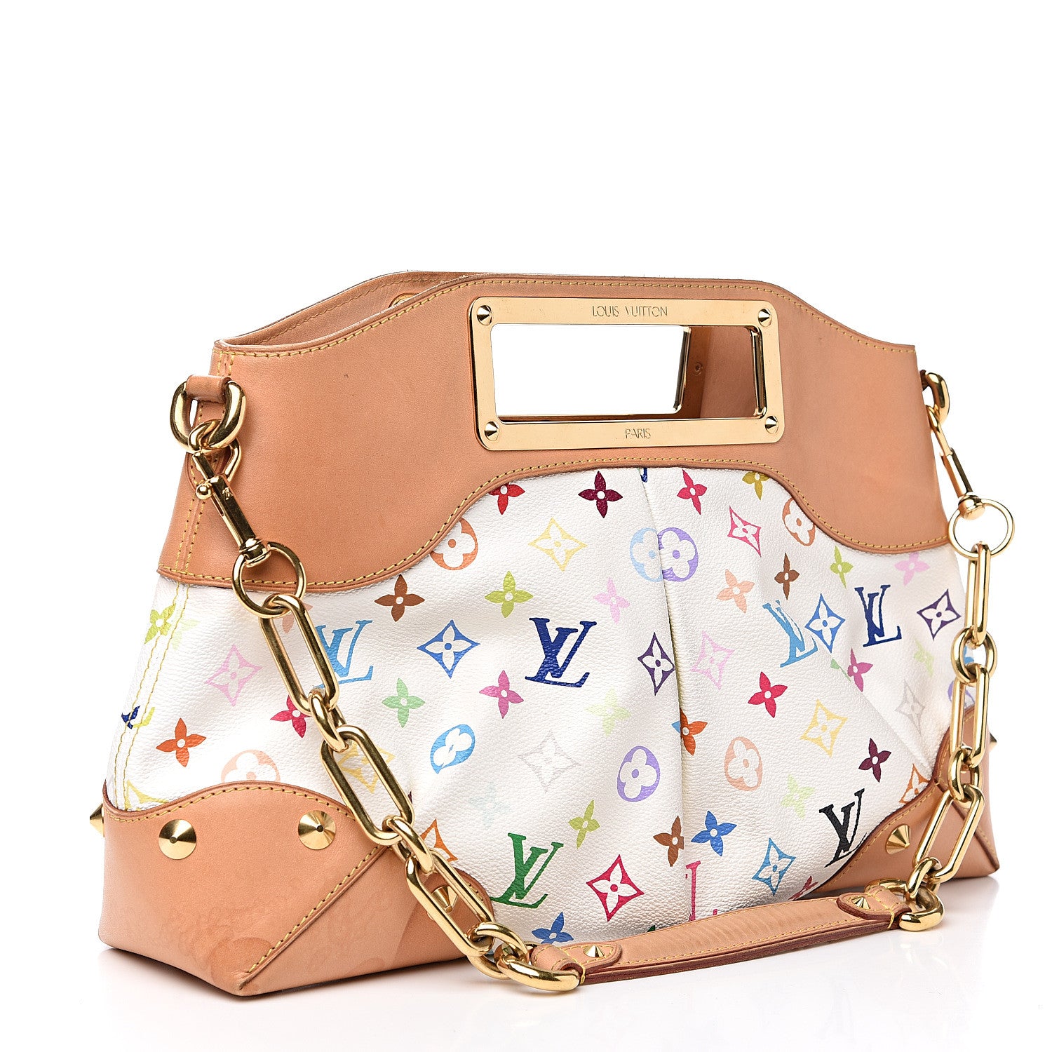 Louis Vuitton Monogram Multicolor Judy MM White 2 of 12