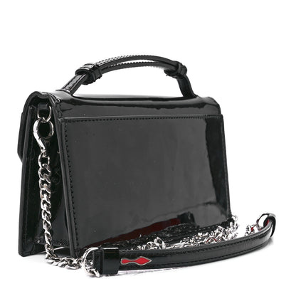 Christian Louboutin Patent Calfskin Mini Elisa Baguette Black 3 of 11