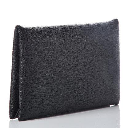 Hermes Chevre Mysore Calvi Card Case Black 3 of 8