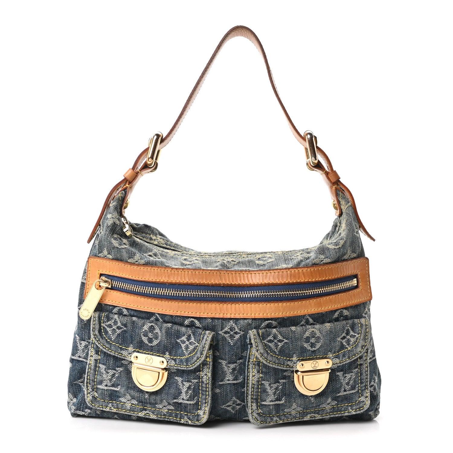 Louis Vuitton Monogram Denim Baggy PM Blue 1 of 10