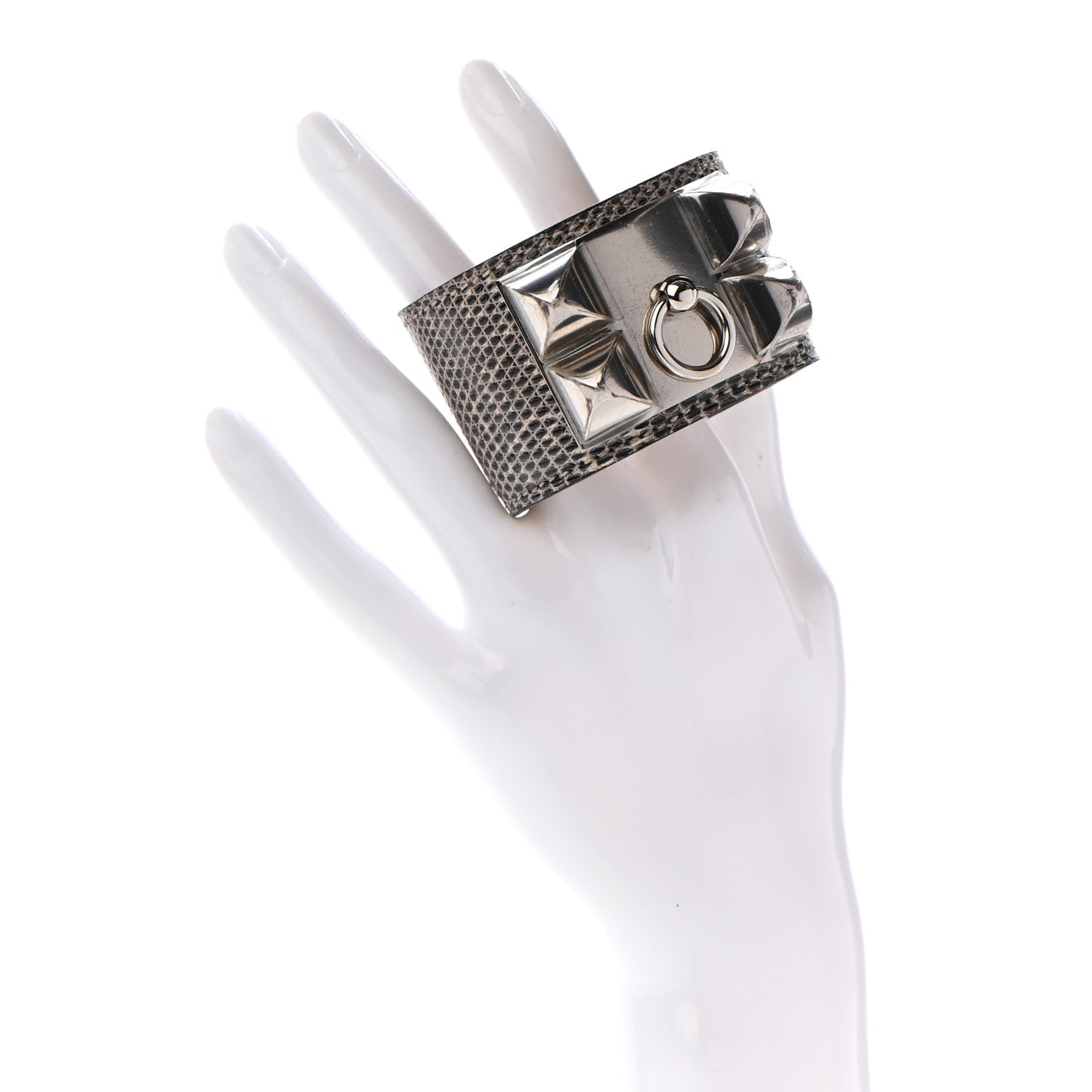 Hermes Lizard Collier De Chien CDC Bracelet S Ombre 2 of 8