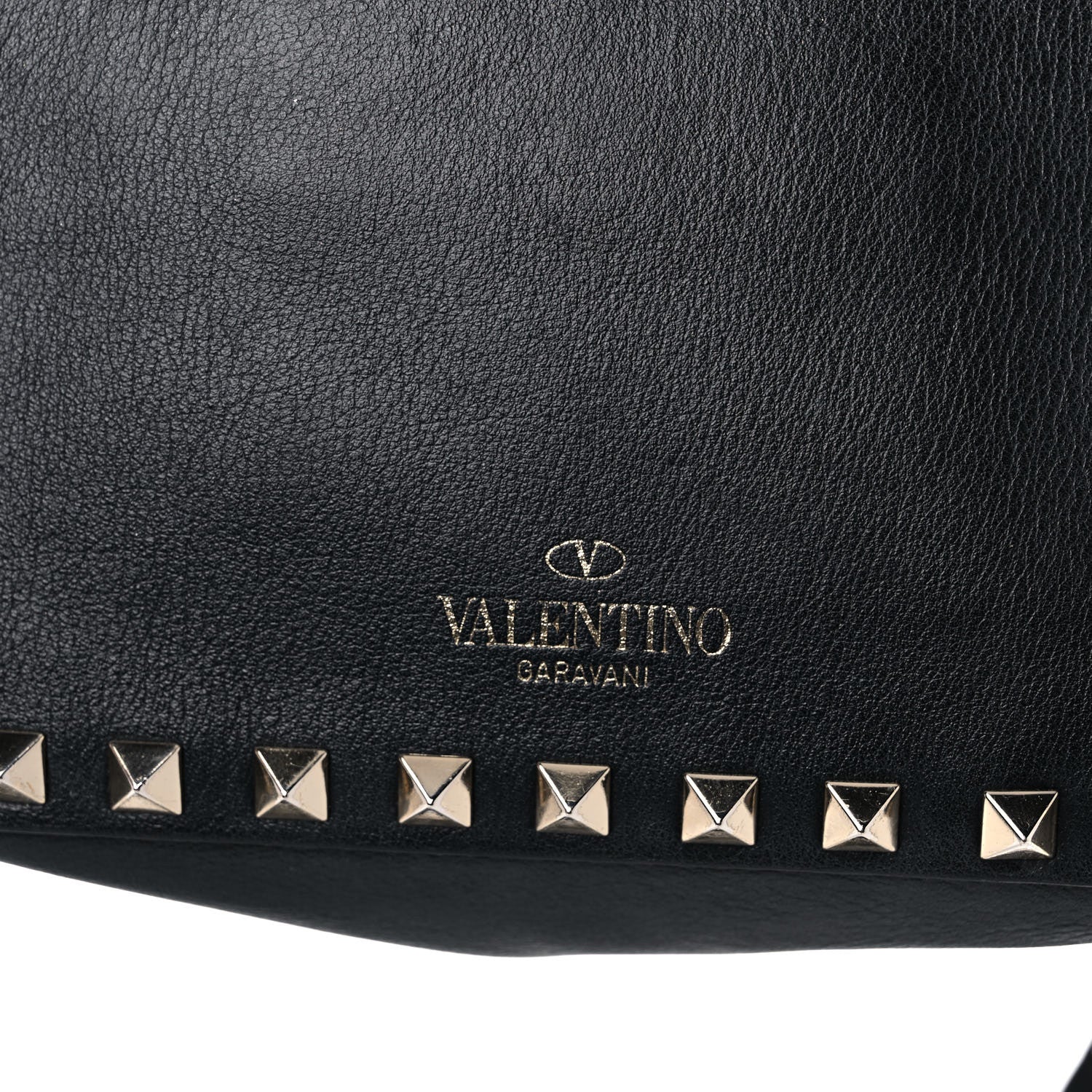 Valentino Garavani Calfskin Rockstud Camera Crossbody Bag Black 8 of 12