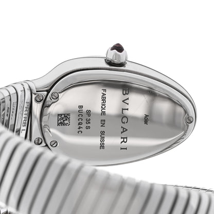 Bulgari Stainless Steel 35mm Serpenti Tubogas Quartz Watch Black 4 of 5
