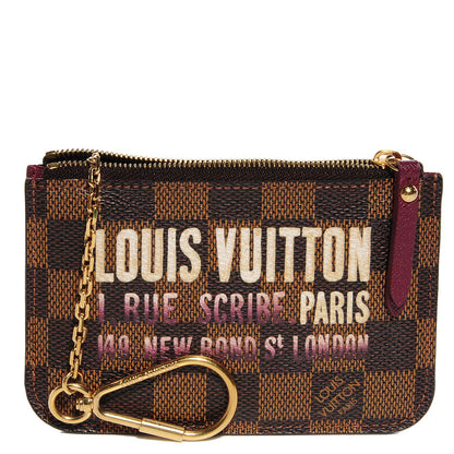 Louis Vuitton Damier Ebene Scribe Affiche Key Pouch 1 of 7