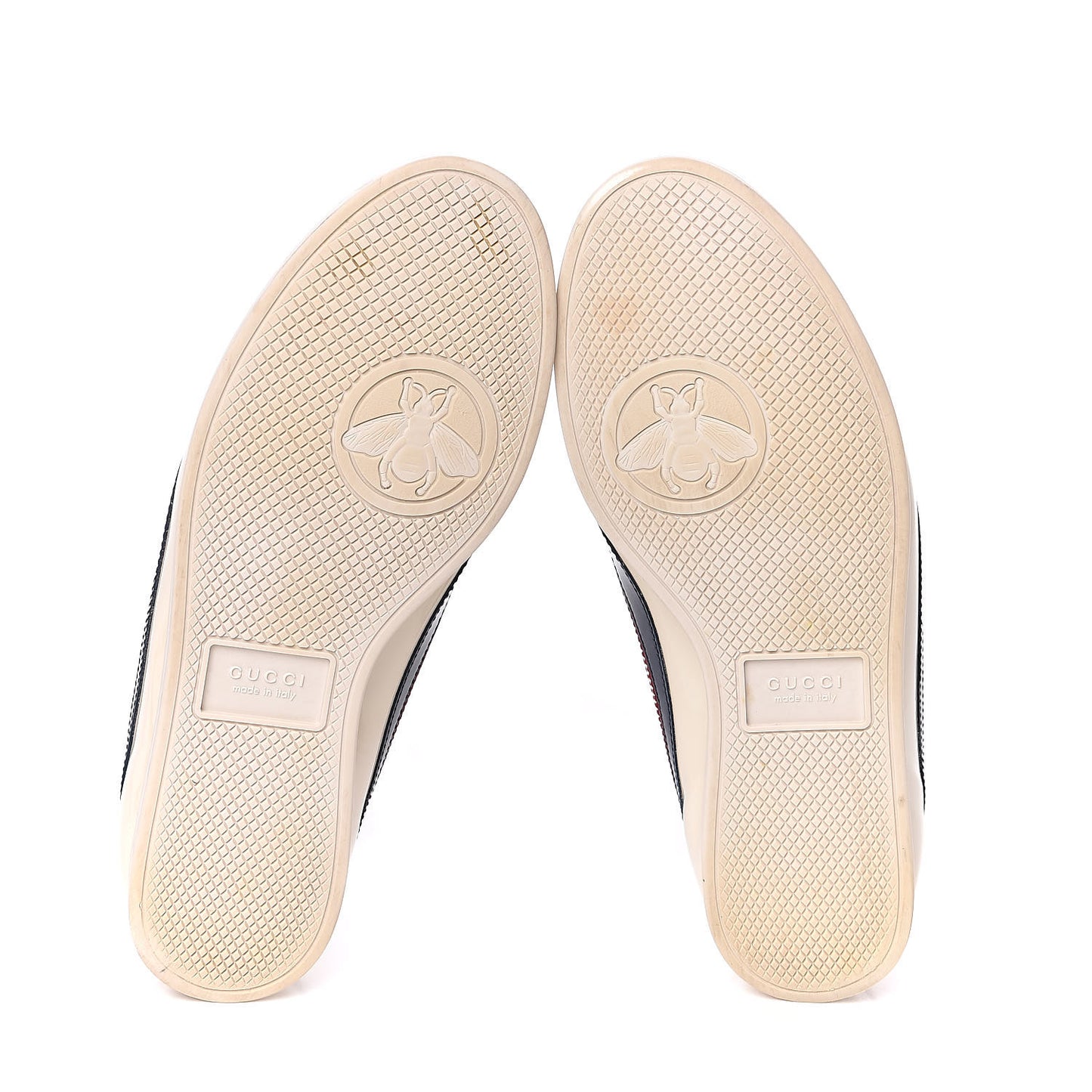 Patent Calfskin Womens Web Falacer Sneakers 36 White