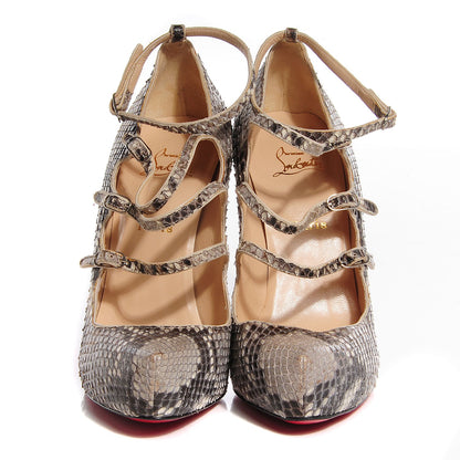 Christian Louboutin Python Dillian 120 Pumps 41 Opaco 2 of 7