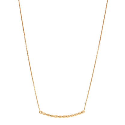 David Yurman 18K Yellow Gold Petite Station Pendant Necklace 1 of 4