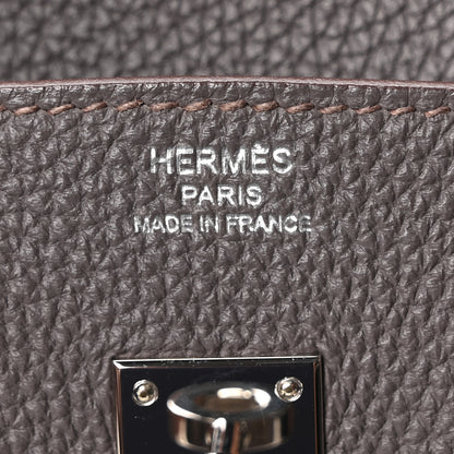 Hermes Togo Birkin 25 Etain 6 of 10