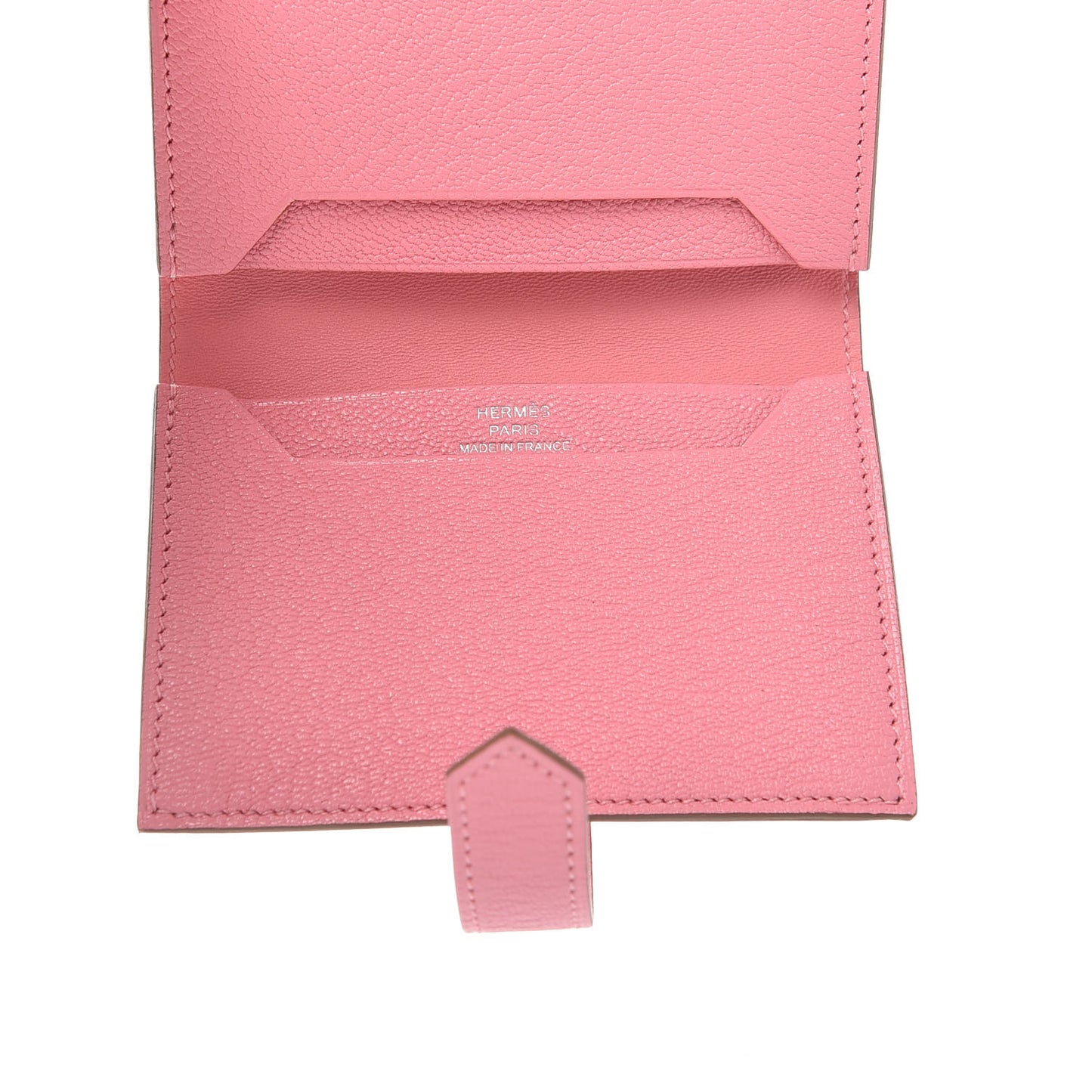 Chevre Mysore Bearn Card Holder Wallet Rose Confetti