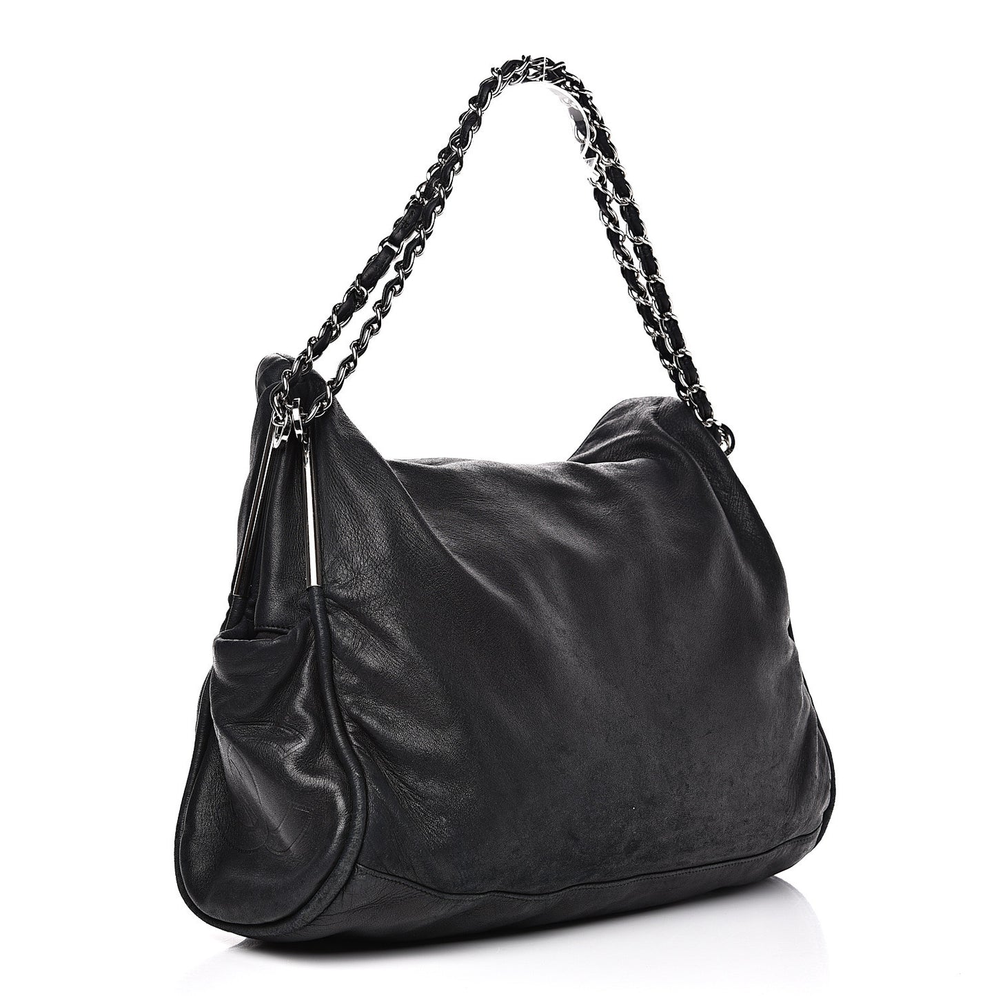 Lambskin Large Ultimate Soft Tote Black
