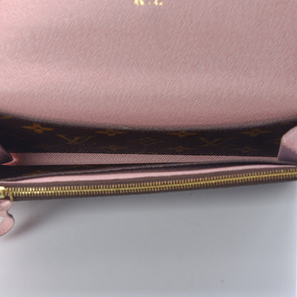 Louis Vuitton Monogram Emilie Wallet Rose Ballerine 5 of 12