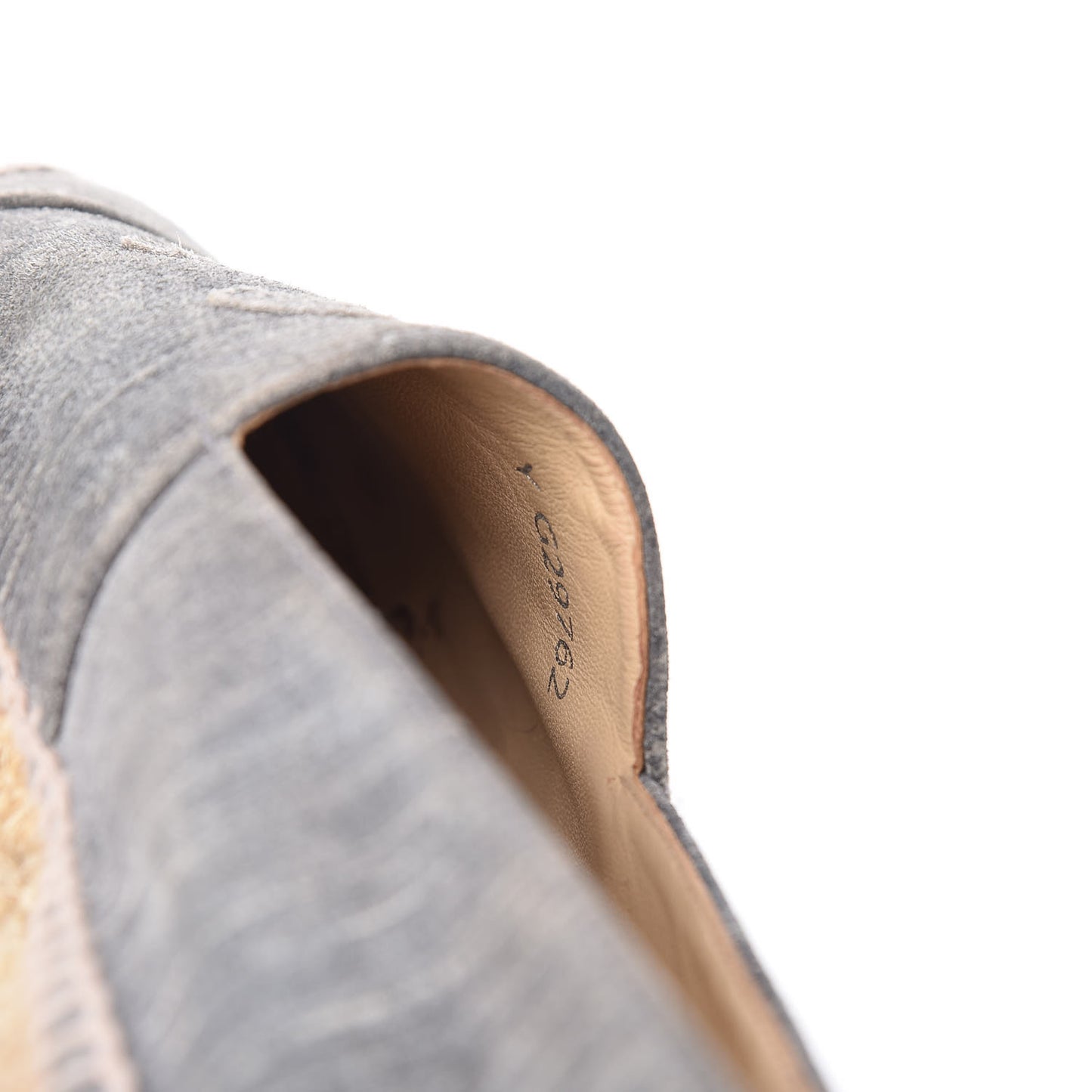 Striated Suede Espadrilles 37 Dark Grey