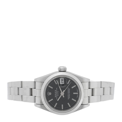 Rolex Stainless Steel 26mm Oyster Perpetual Date Watch Black 69160 2 of 4