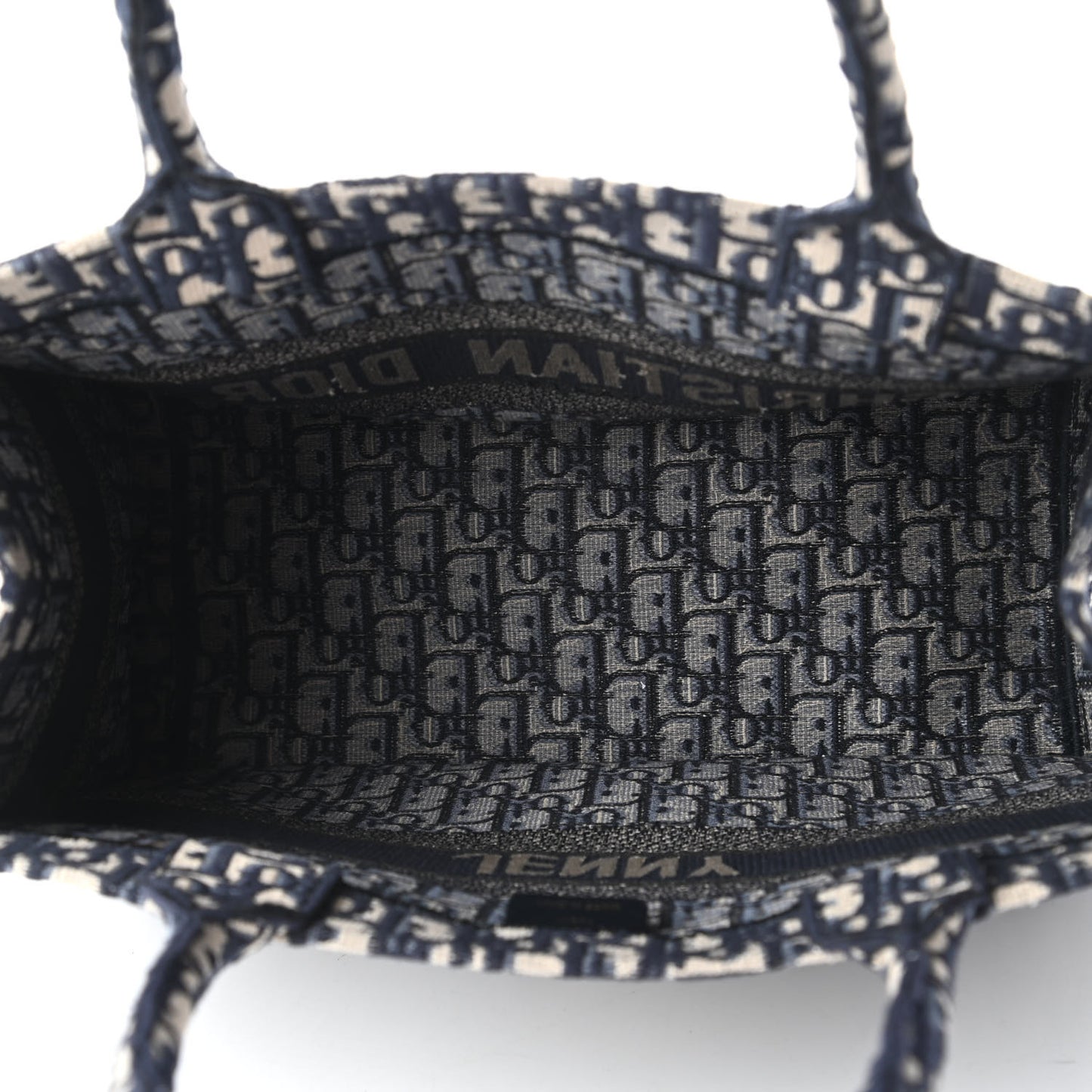 Oblique Medium Book Tote Blue Multicolor