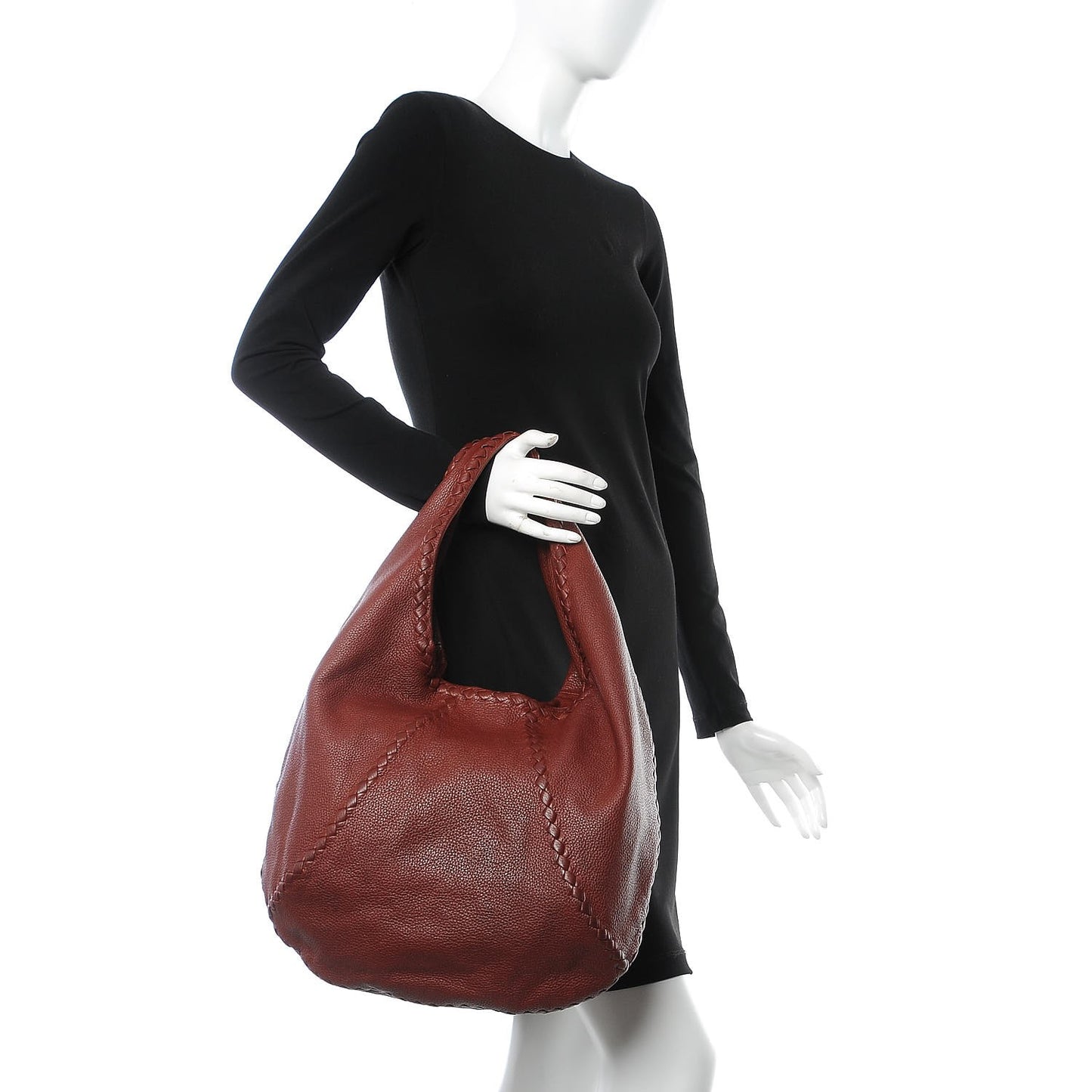 Cervo Deerskin Large Hobo Barolo