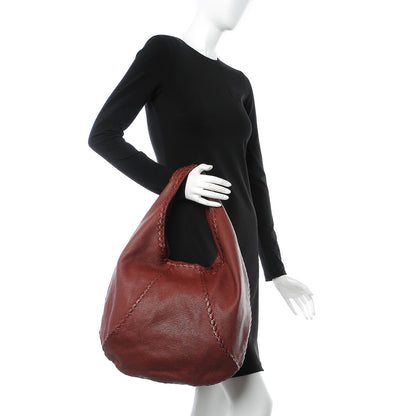 Bottega Veneta Cervo Deerskin Large Hobo Barolo 2 of 11