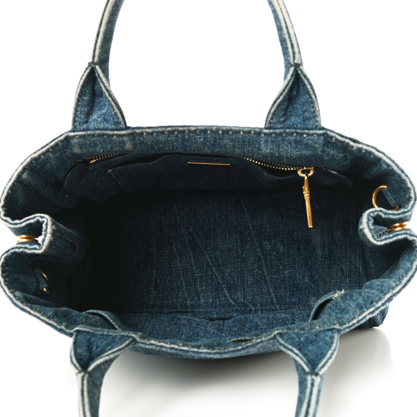Denim Small Logo Tote Avio