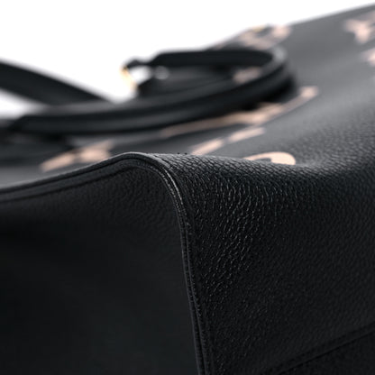 Louis Vuitton Empreinte Monogram Giant Onthego MM Black Beige 9 of 10
