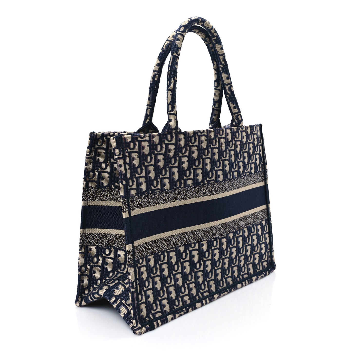 Oblique Medium Book Tote Blue Multicolor