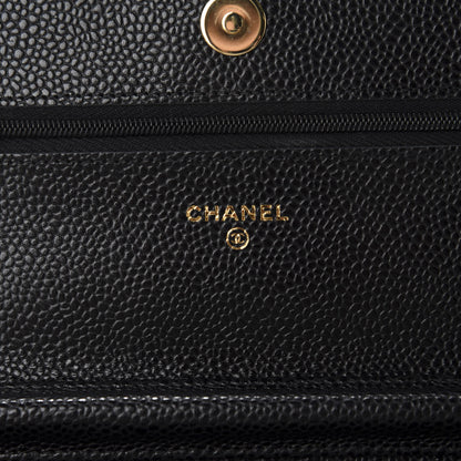Chanel Caviar Quilted Wallet On Chain WOC Black 8 of 12