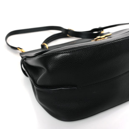 Mulberry Natural Grain Leather Amberley Satchel Chocolate 6 of 7