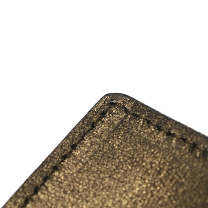 Saint Laurent Distressed Metallic Calfskin Monogram Large Belle De Jour Clutch Gold 10 of 16