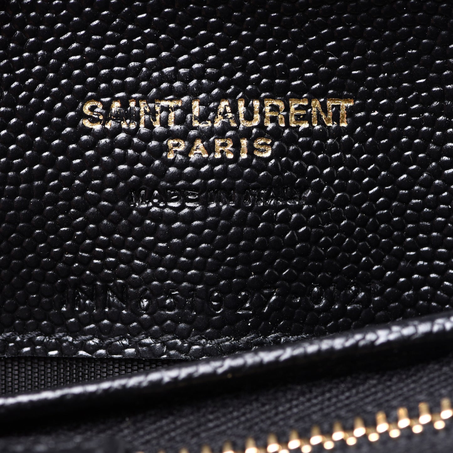 Grain De Poudre Textured Mixed Matelasse Triquilt Small Monogram Envelope Wallet Black