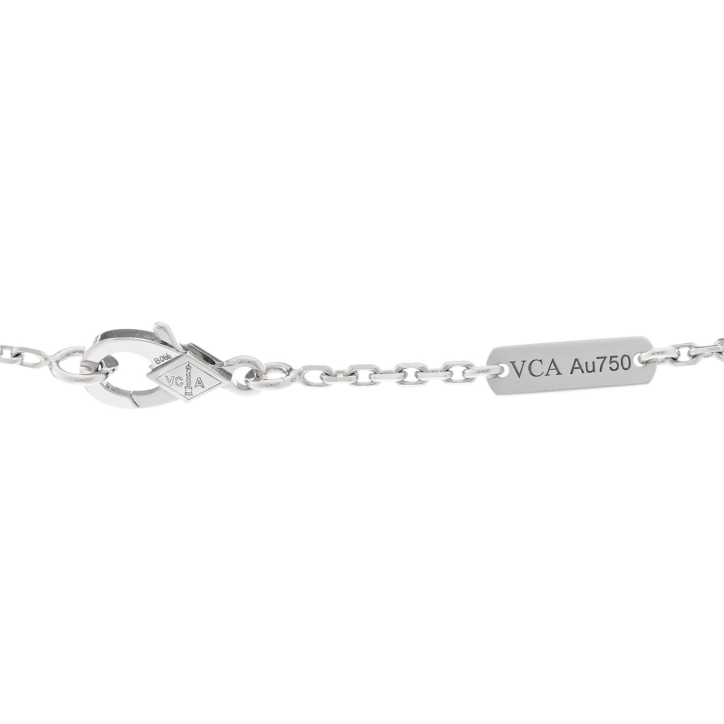 18K White Gold Diamond Small Frivole Pendant Necklace