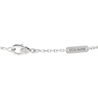 Van Cleef & Arpels 18K White Gold Diamond Small Frivole Pendant Necklace 4 of 5